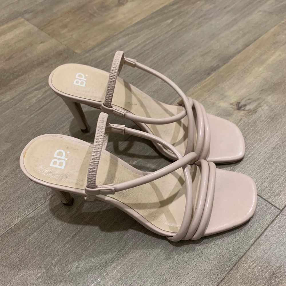 BP Nude Heeled Sandals